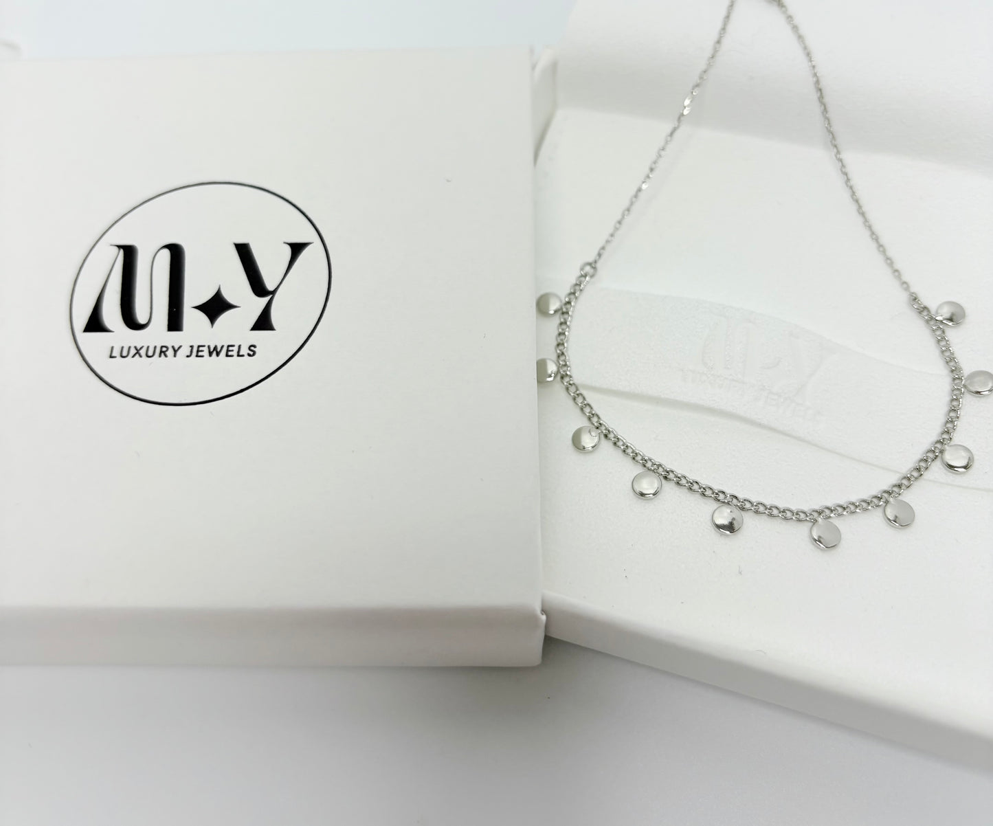 Gold Dipped Disc Fringe Anklet