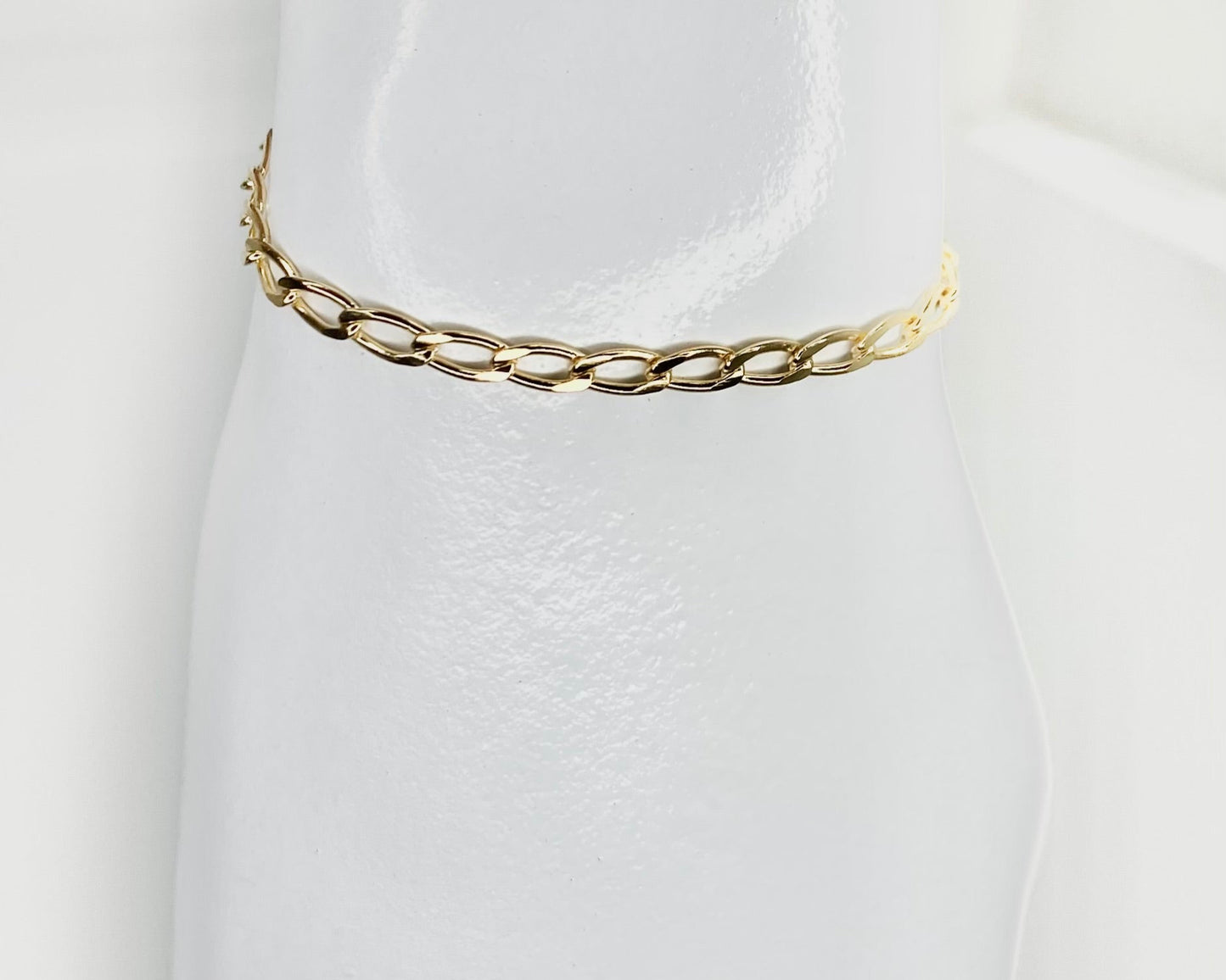 18K Gold Filled Rolo Chain Anklet