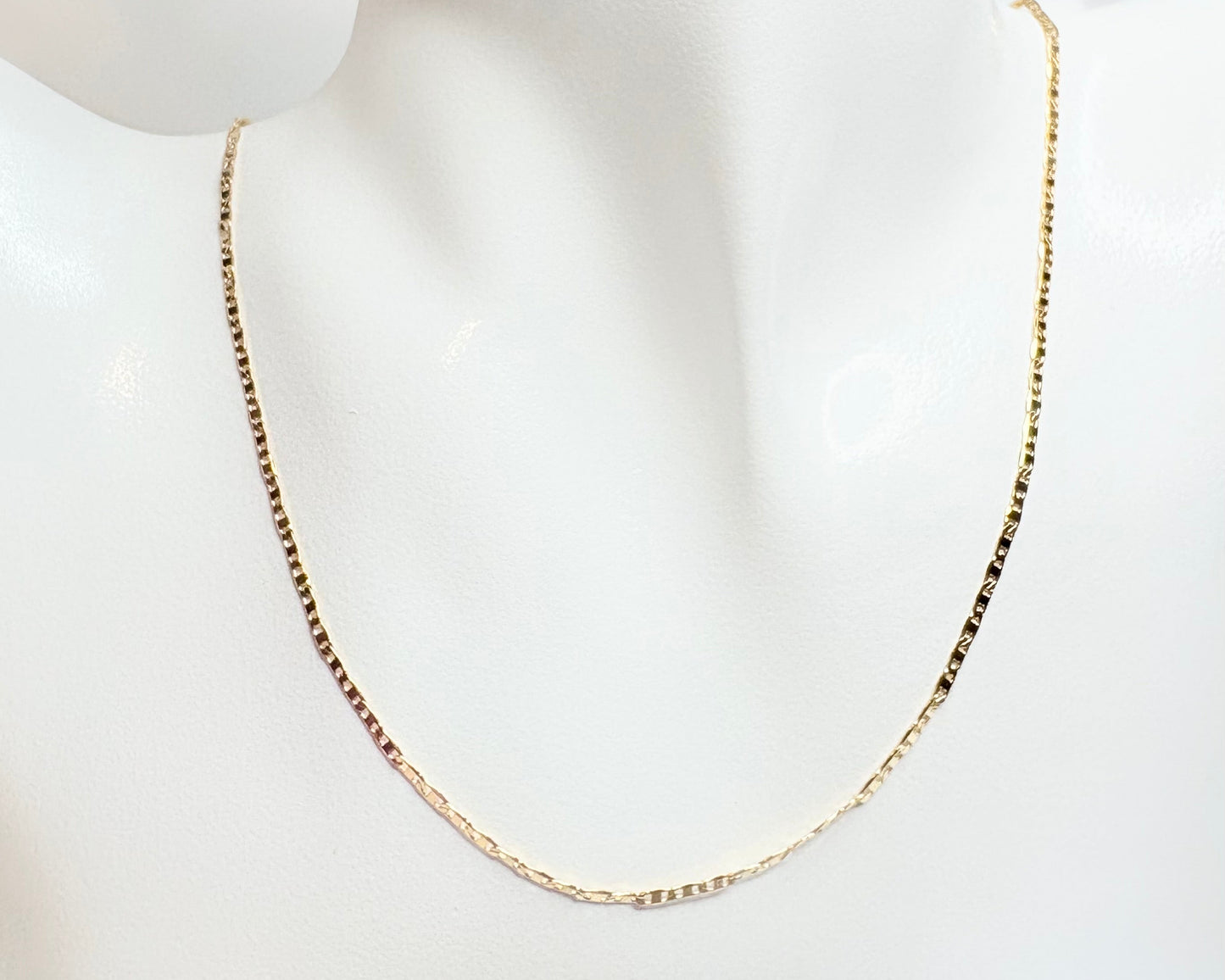 18K Gold Dipped Marine Chain Necklace