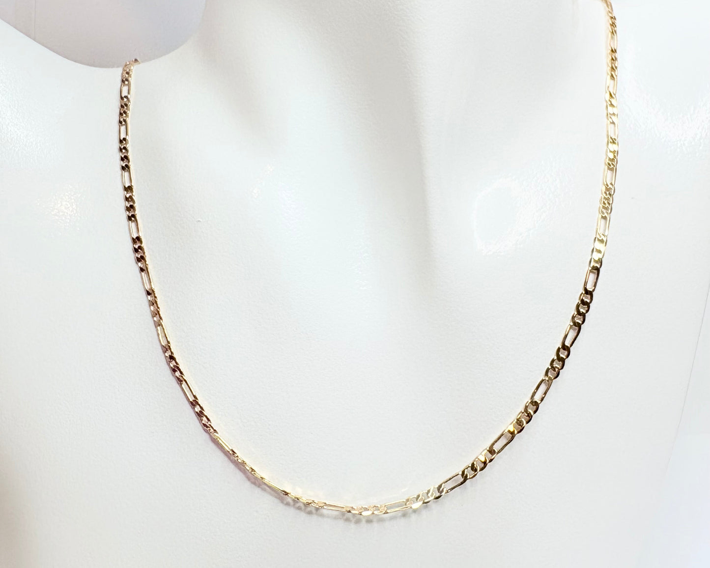 18K Gold Filled Figaro Chain Necklace