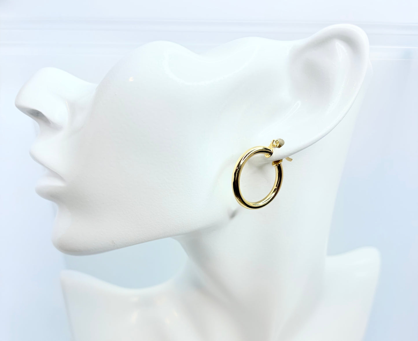 18K Solid Gold Filled Basic Hoop