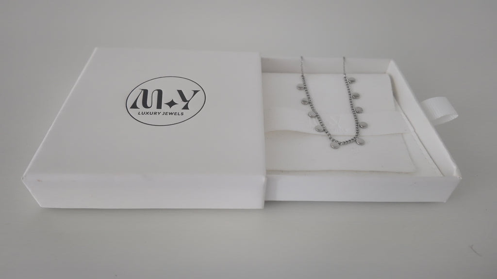 Silver Metal Disc Anklet