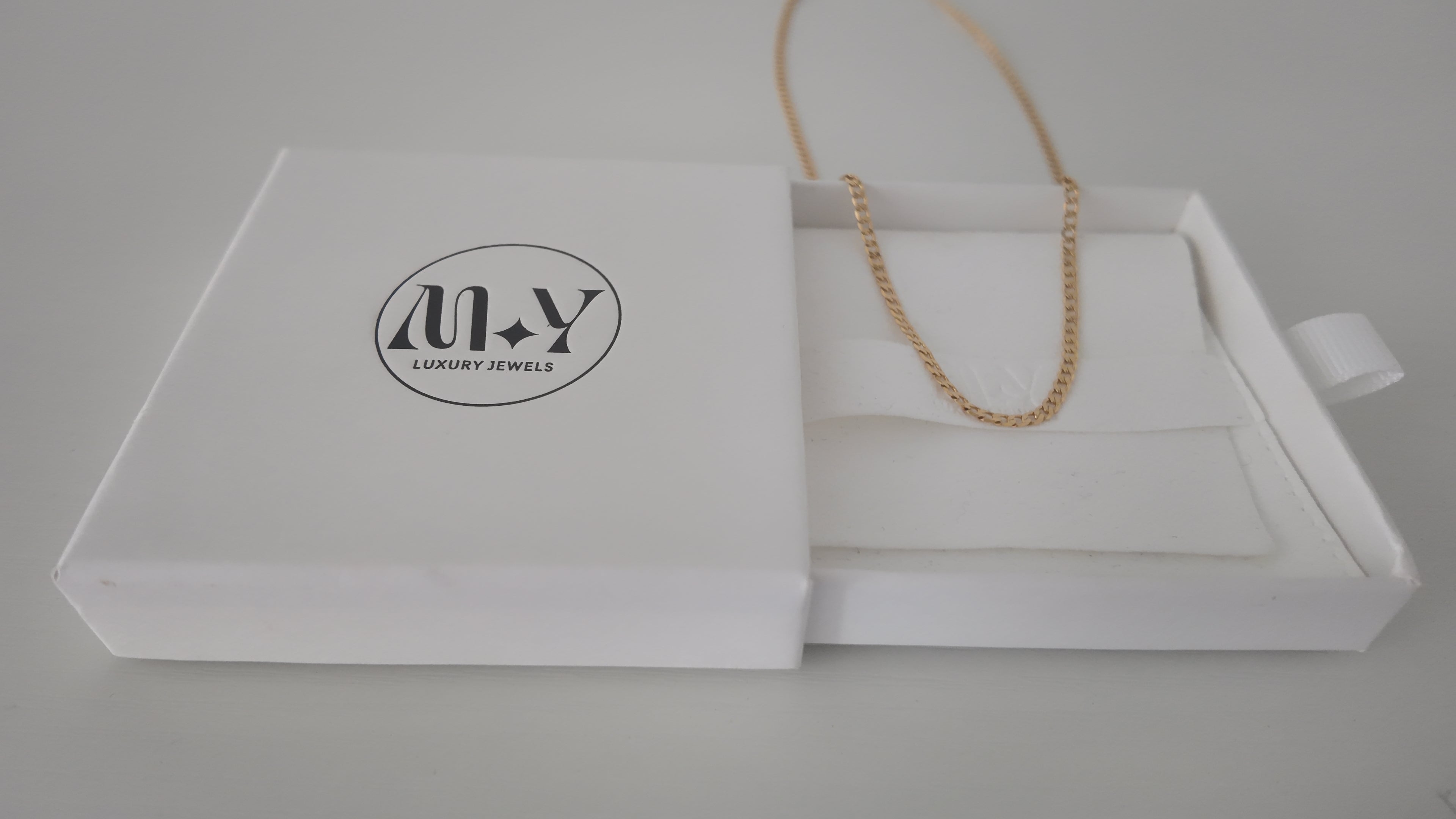 18K Gold Filled Curb Chain Necklace
