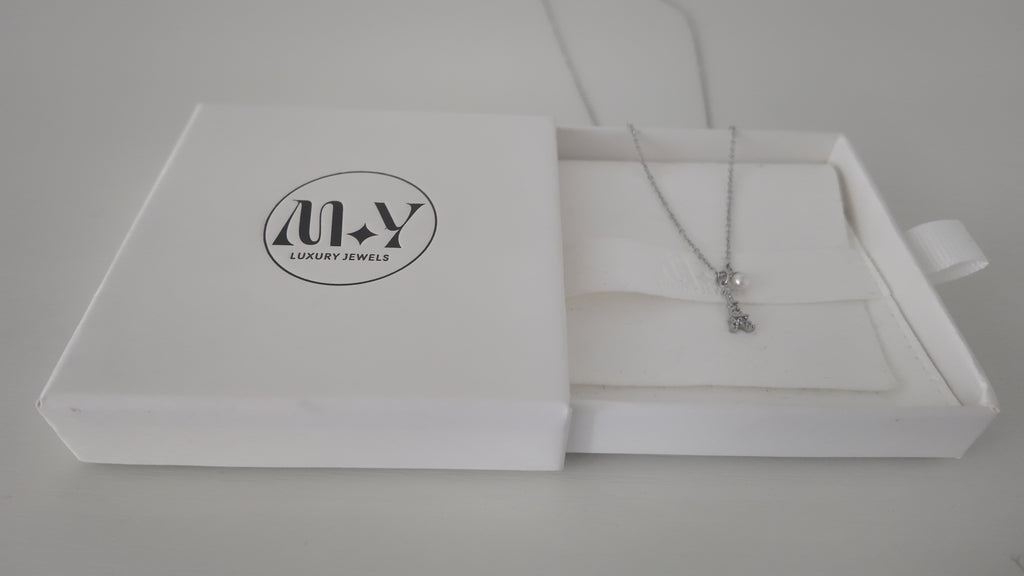 Eiffel Tower Pave Pendant Short Chain Necklace