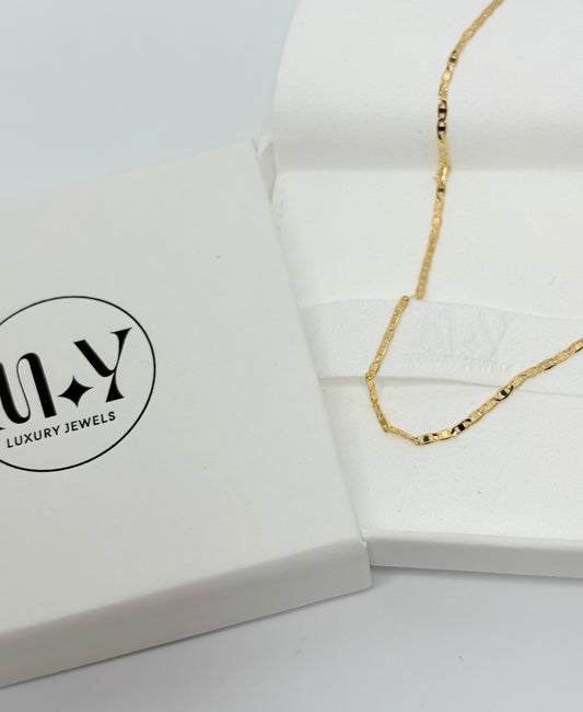 18k Gold Marine Chain Necklace