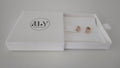 Clover Pave 18K Gold Filled Stud
