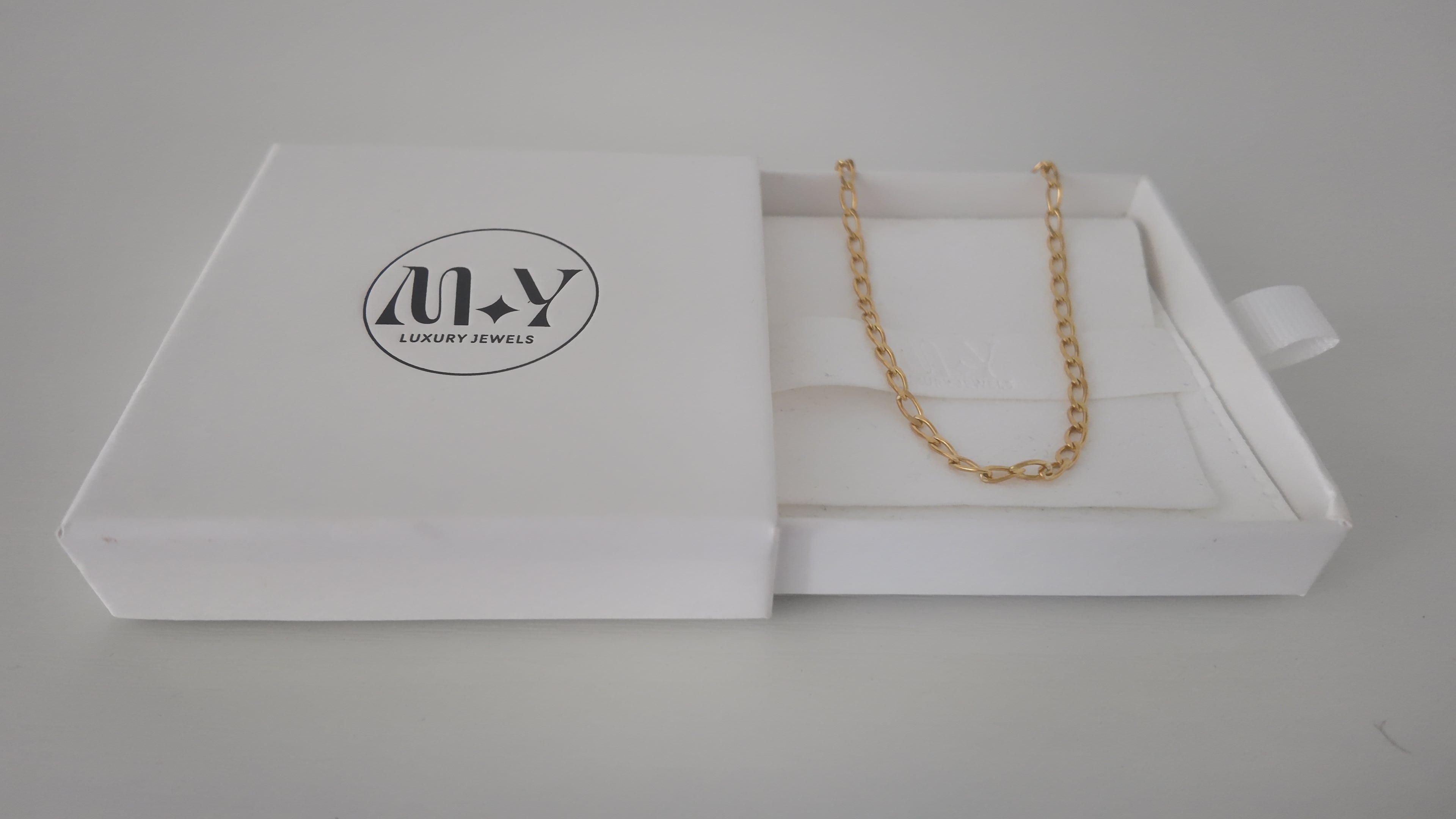 18K Gold Filled Rolo Chain Anklet