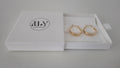 Hypoallergenic 18K Gold Filled Textured Teardrop Hoop
