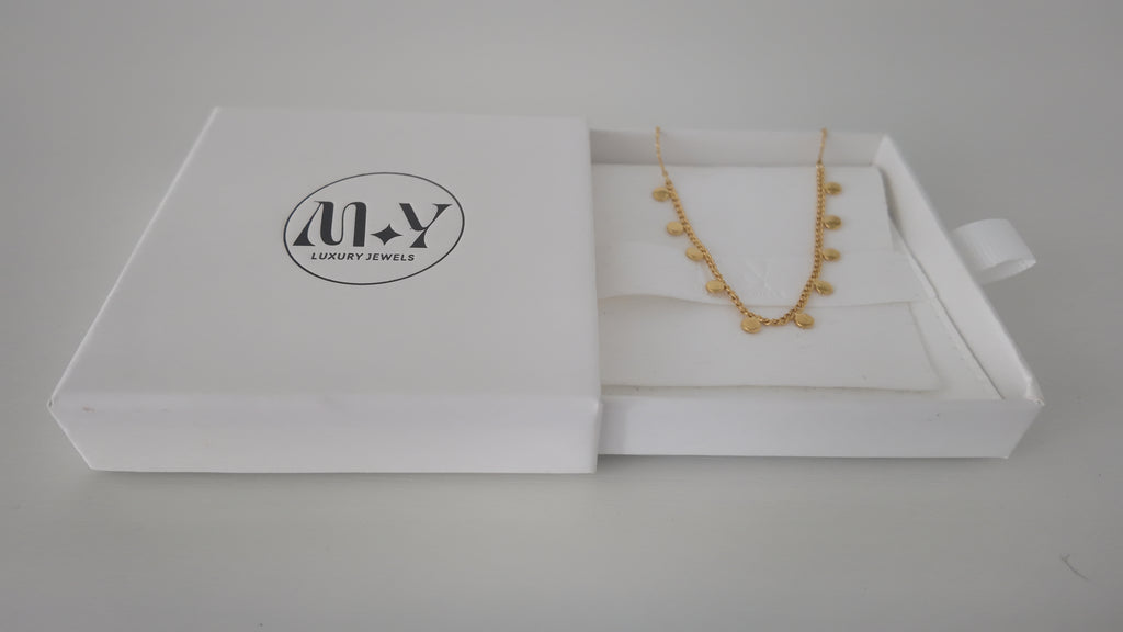 Silver Metal Disc Anklet