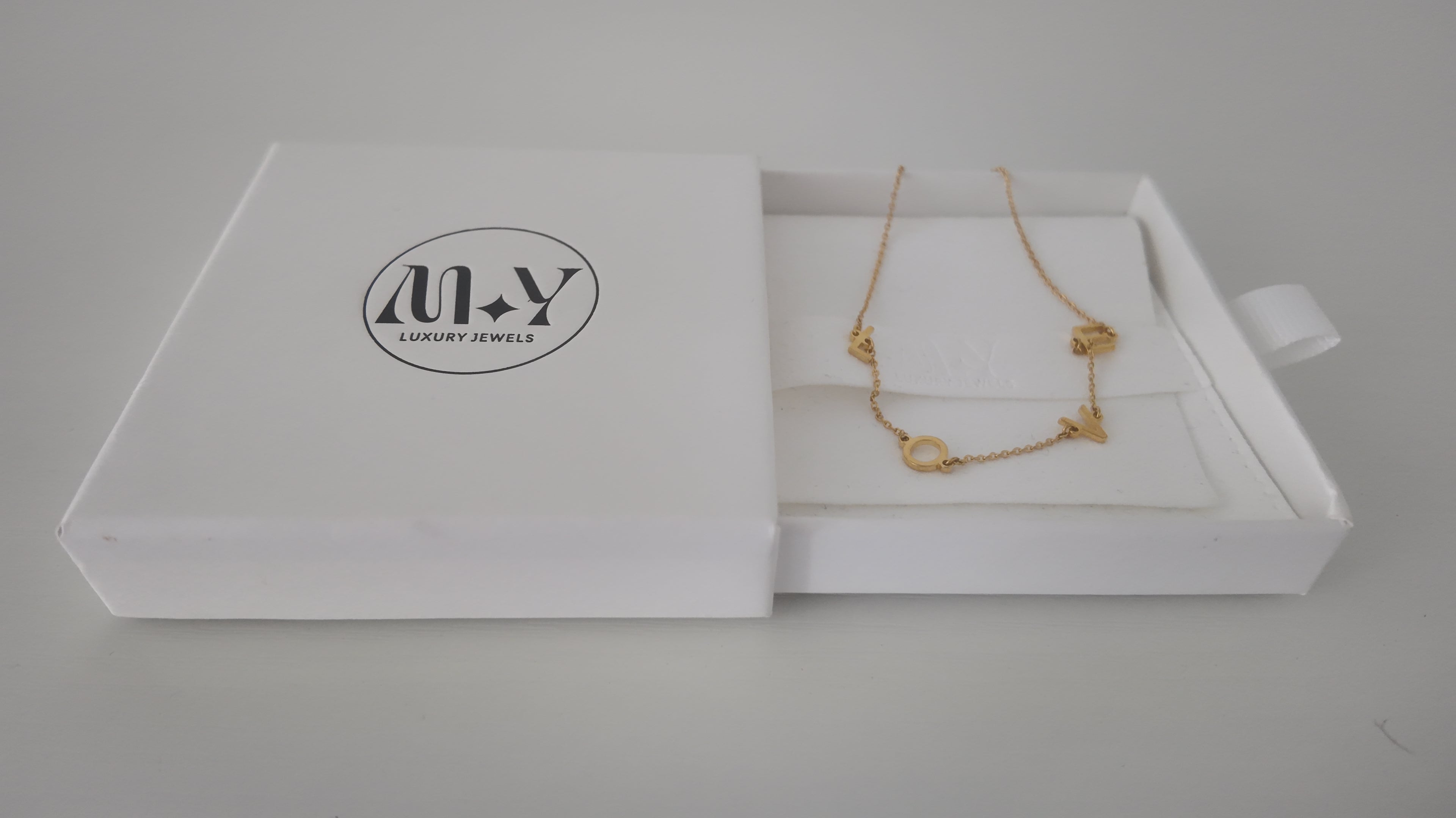 LOVE Letter Station Gold Dipped Anklet