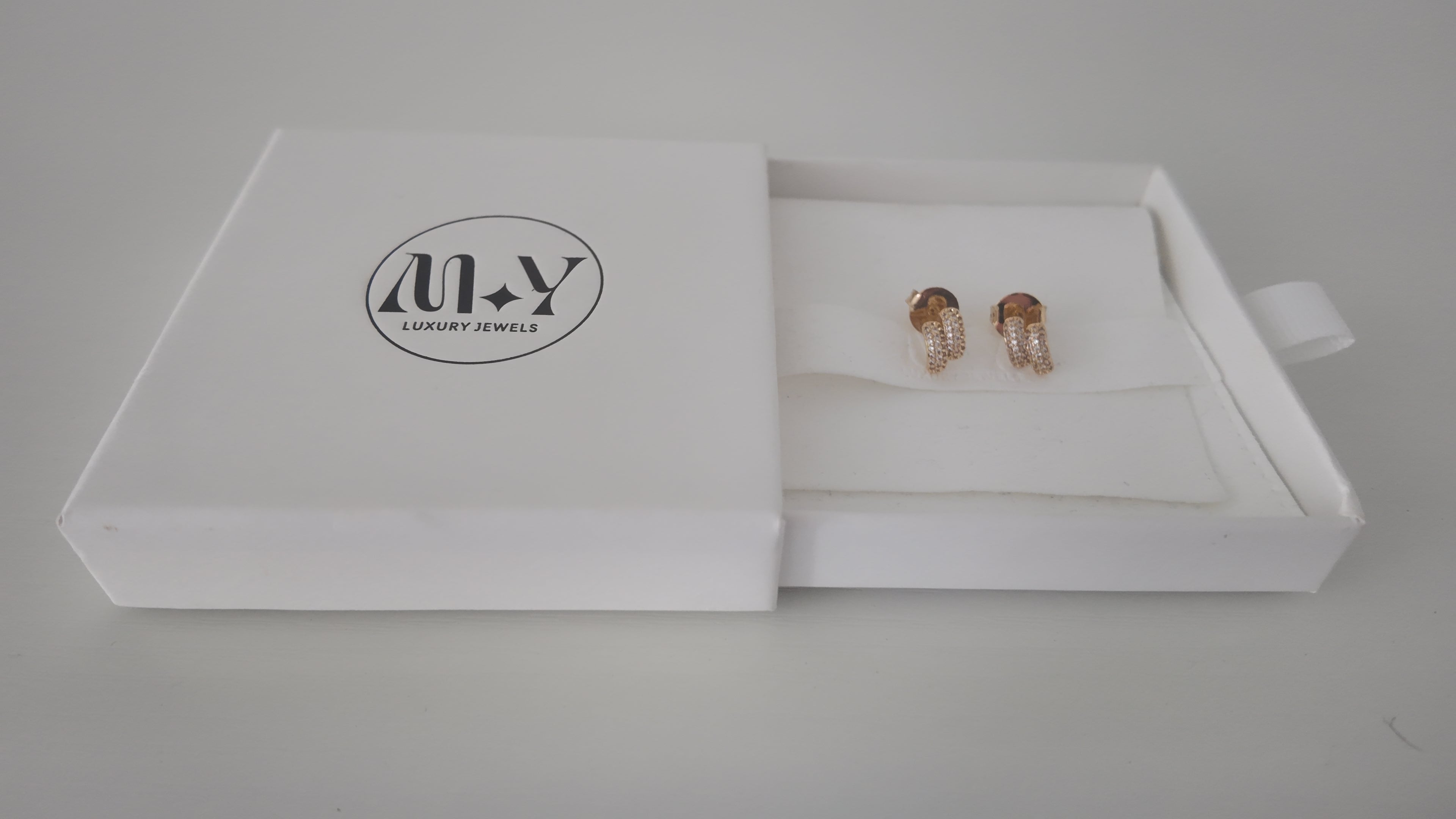 Pave 18k Gold Filled Stud