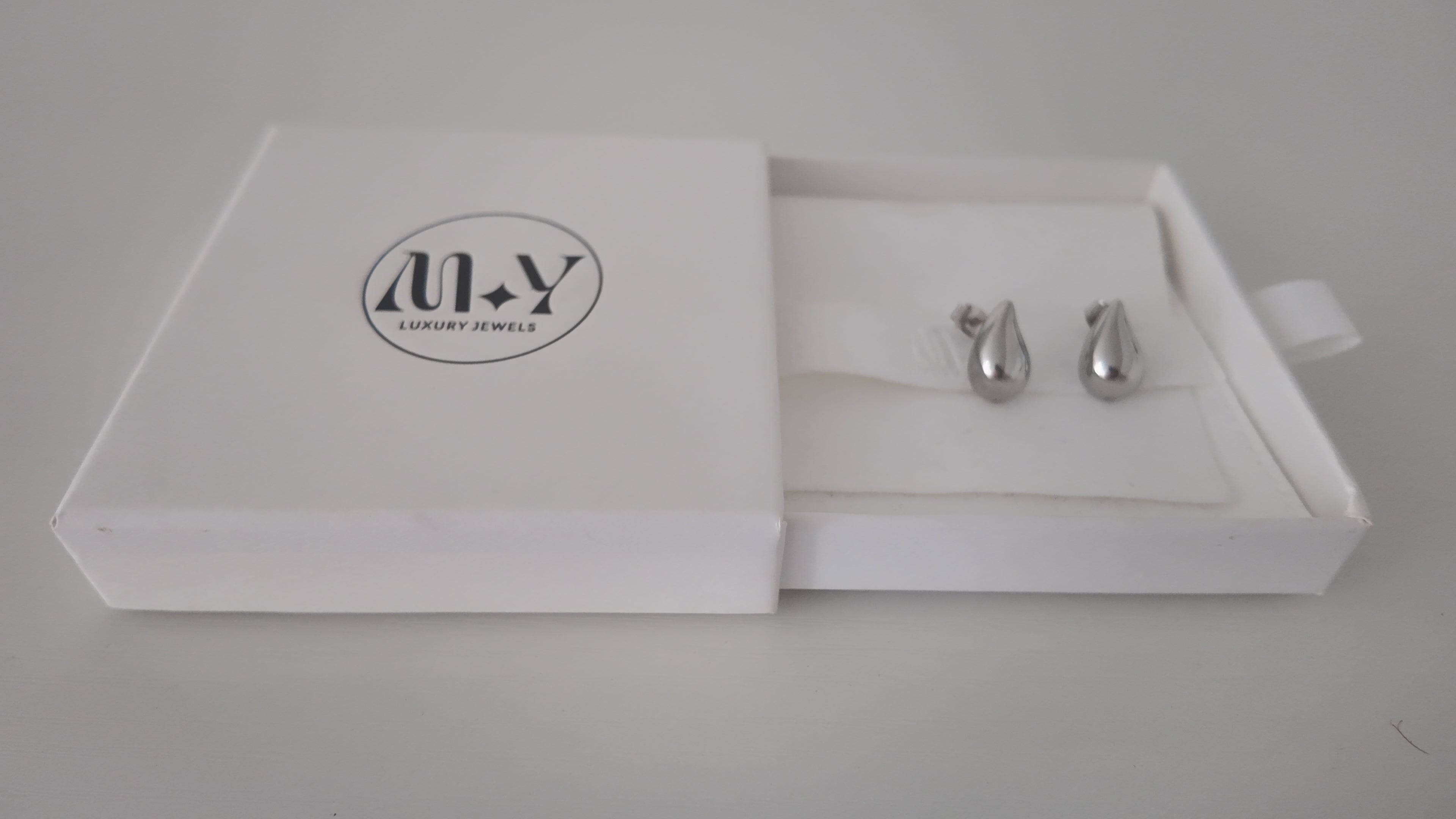 Sterling Silver Teardrop Stud Earrings