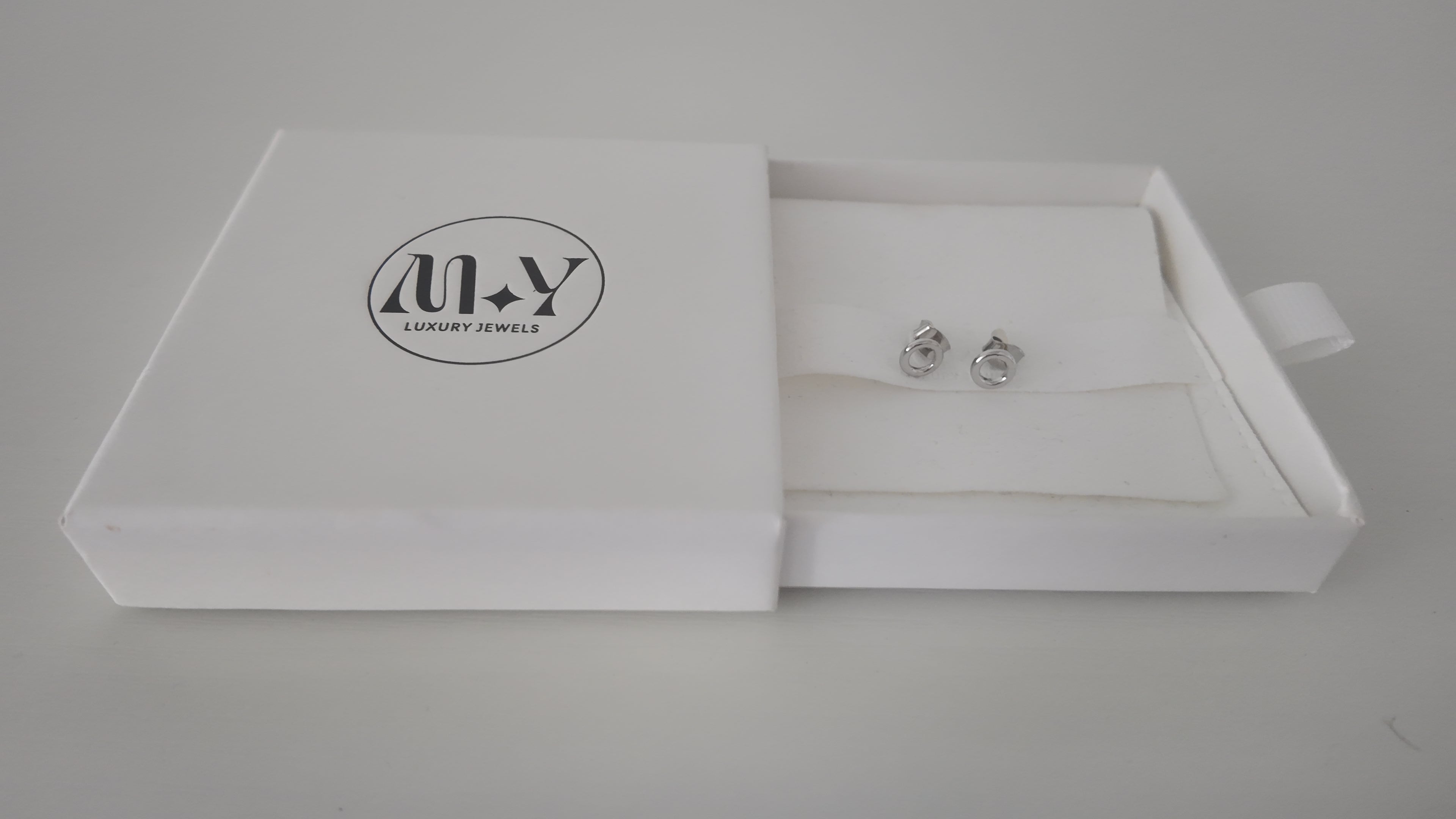 Circle Gold Dipped Stud Earrings
