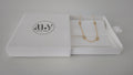 Stone Station Heart Link Chain Anklet