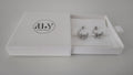 Sterling Silver Textured Hoop Earrings