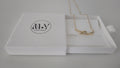 18k Gold Pave Knot Short Necklace