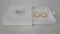 18K Gold Filled Rope Chain Hoop