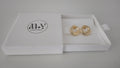 18K Gold Filled Circle Stud