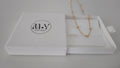 18K Gold Filled Metal Ball Station Chain Necklace
