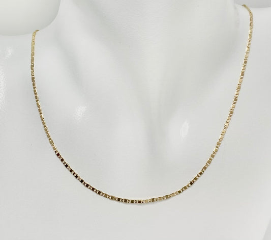 18K Gold Dipped Marine Chain Necklace