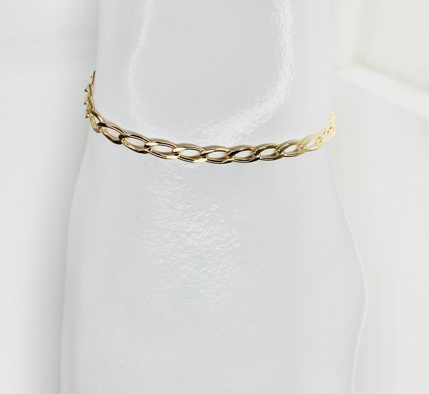 18K Gold Filled Rolo Chain Anklet