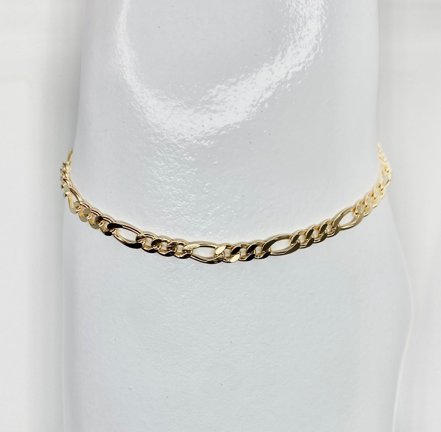 18K Gold Filled Figaro Chain Anklet